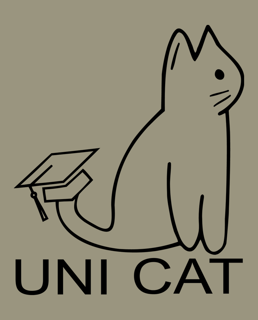 CORE UNI CAT - BLACK LOGO TEE Apparel