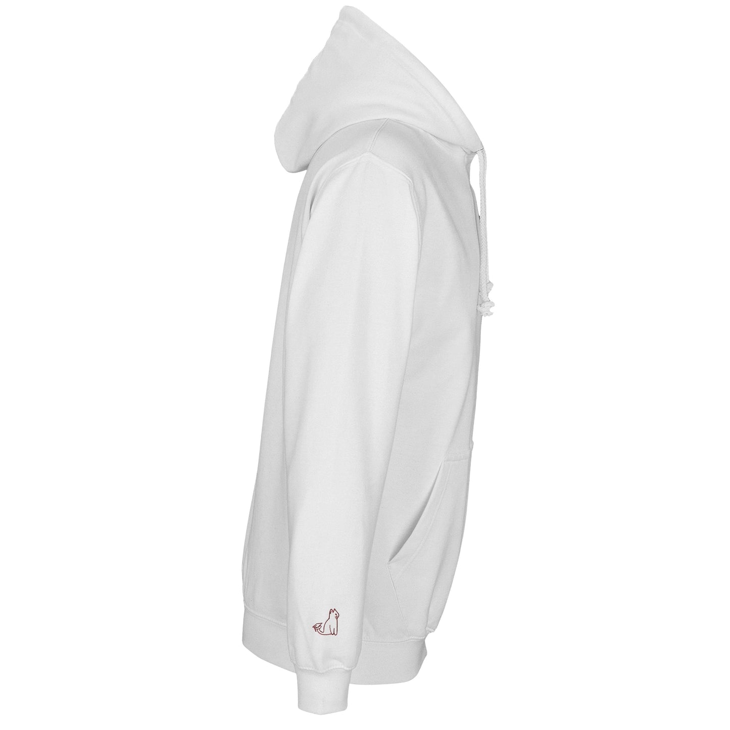 CORE UNI CAT - RED LOGO HOODIE Apparel