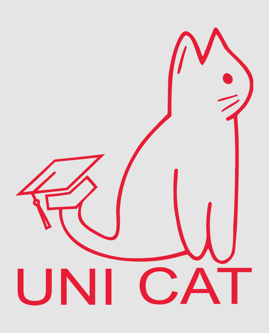CORE UNI CAT - RED LOGO HOODIE Apparel