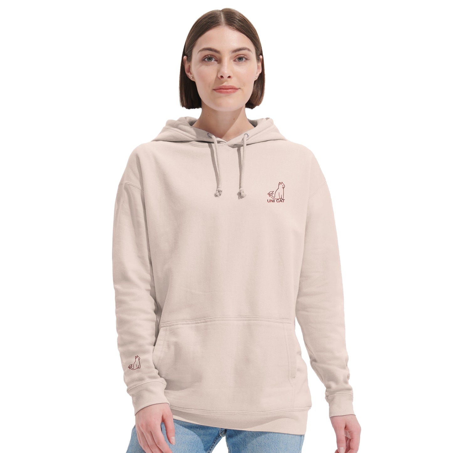 CORE UNI CAT - RED LOGO HOODIE Apparel