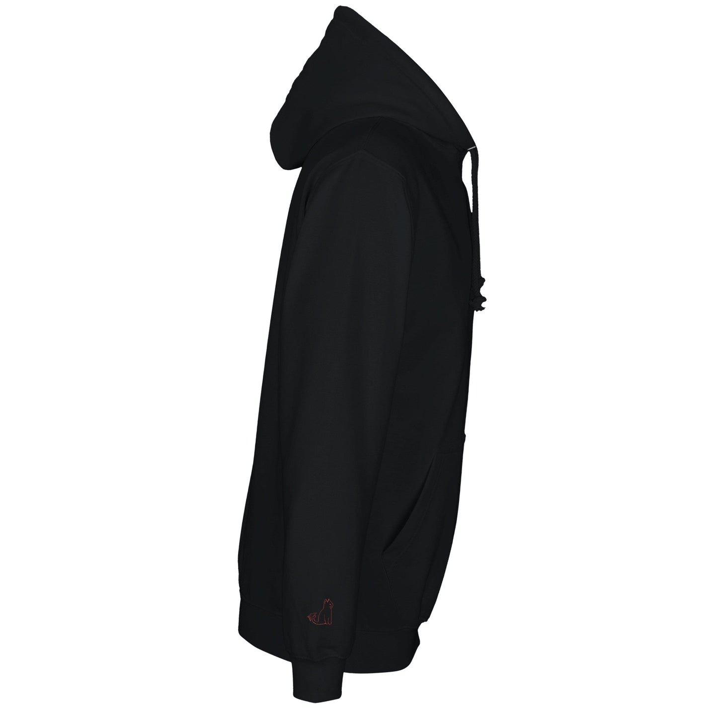 CORE UNI CAT - RED LOGO HOODIE Apparel