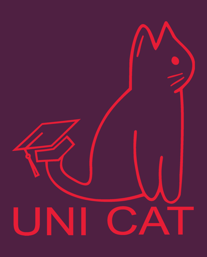 CORE UNI CAT - RED LOGO HOODIE Apparel
