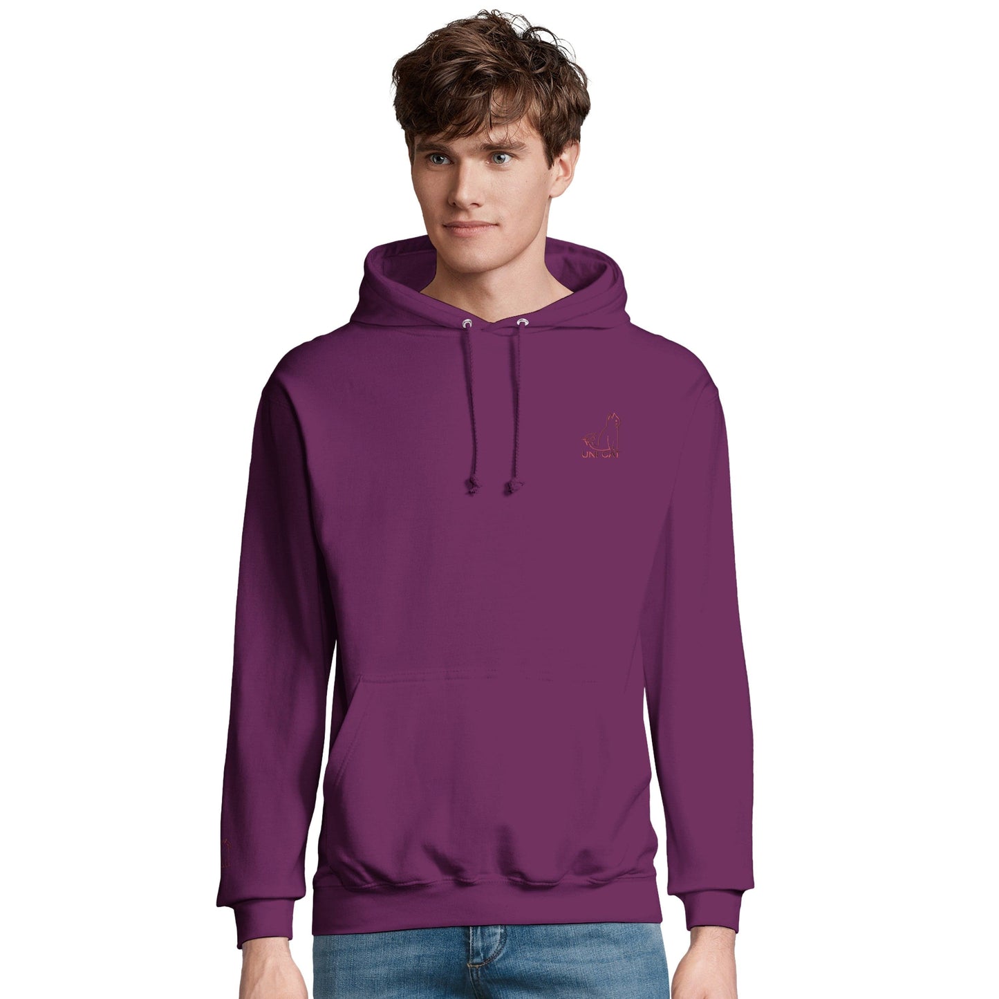 CORE UNI CAT - RED LOGO HOODIE Apparel