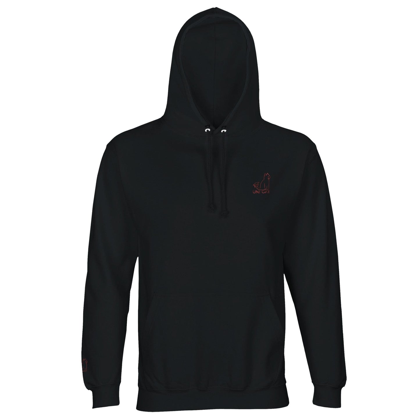 Black / XS CORE UNI CAT - RED LOGO HOODIE Apparel