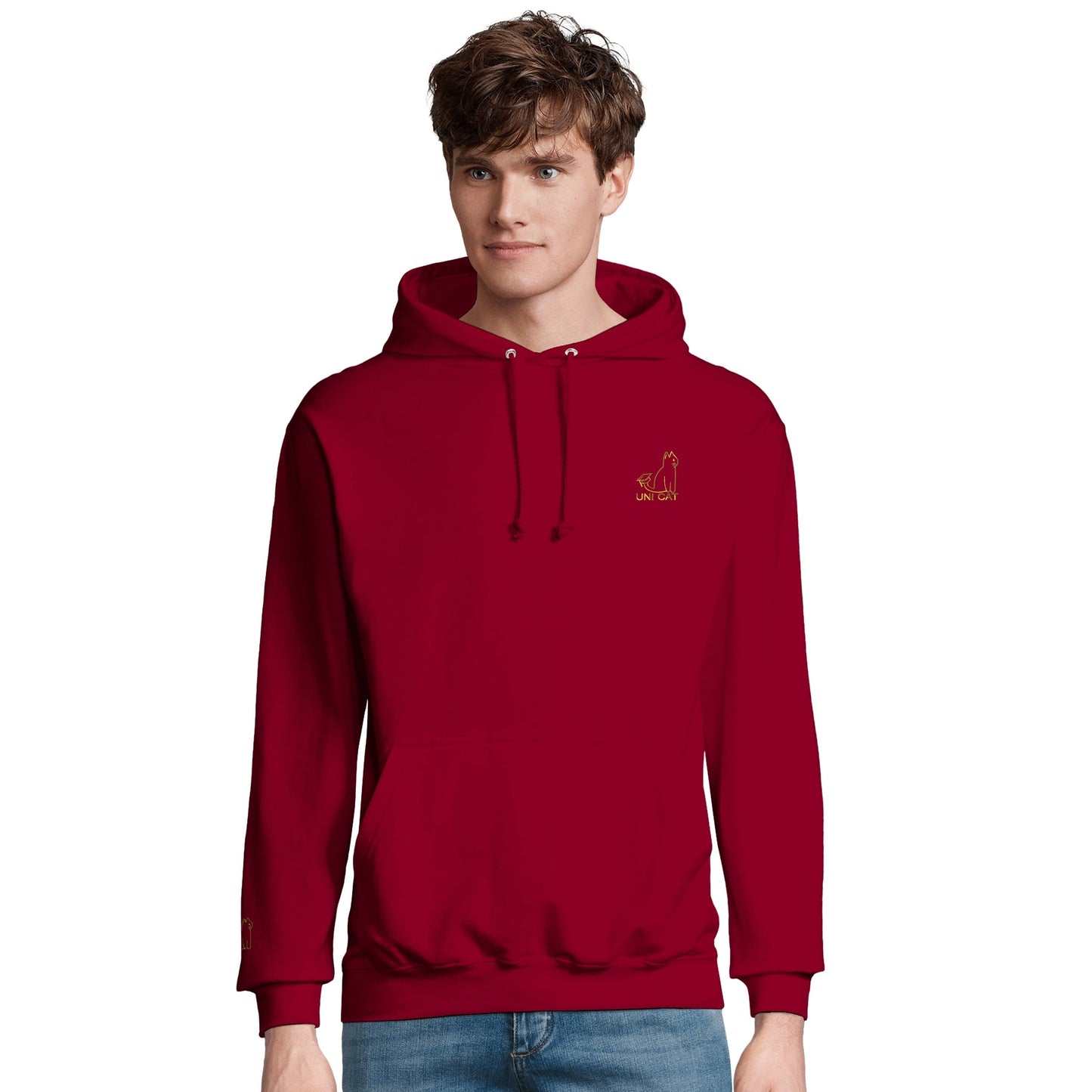 CORE UNI CAT - YELLOW LOGO HOODIE Apparel