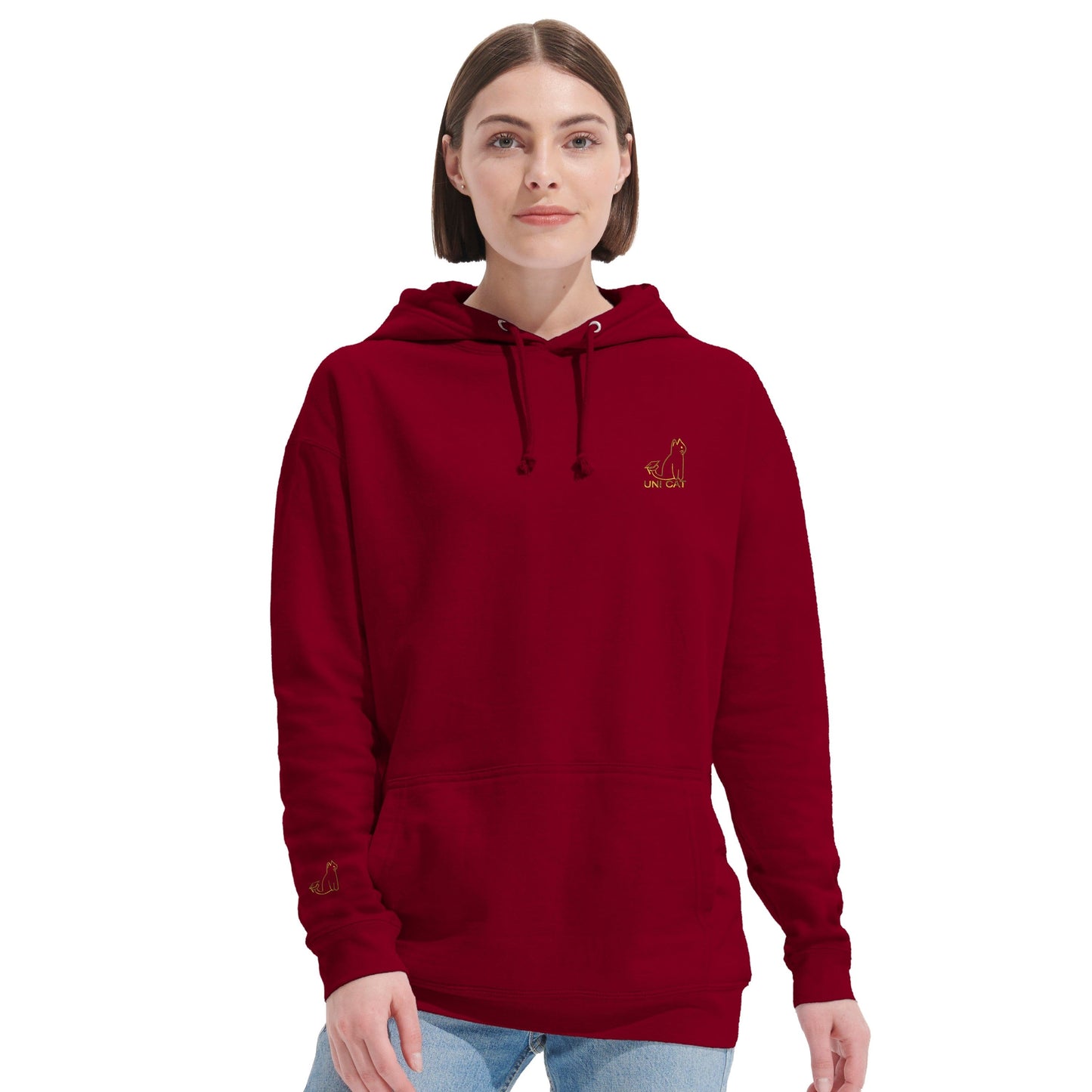 CORE UNI CAT - YELLOW LOGO HOODIE Apparel