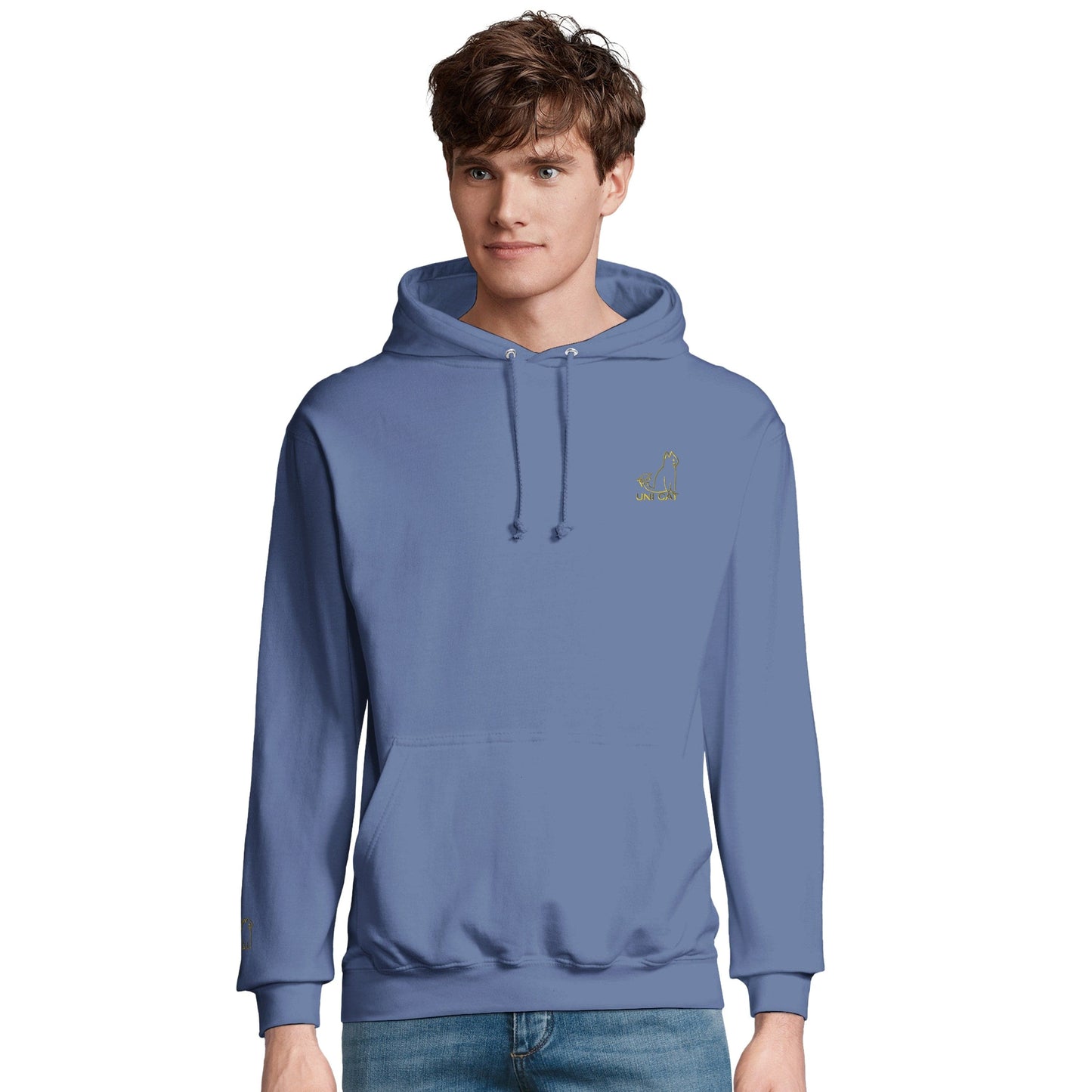 CORE UNI CAT - YELLOW LOGO HOODIE Apparel
