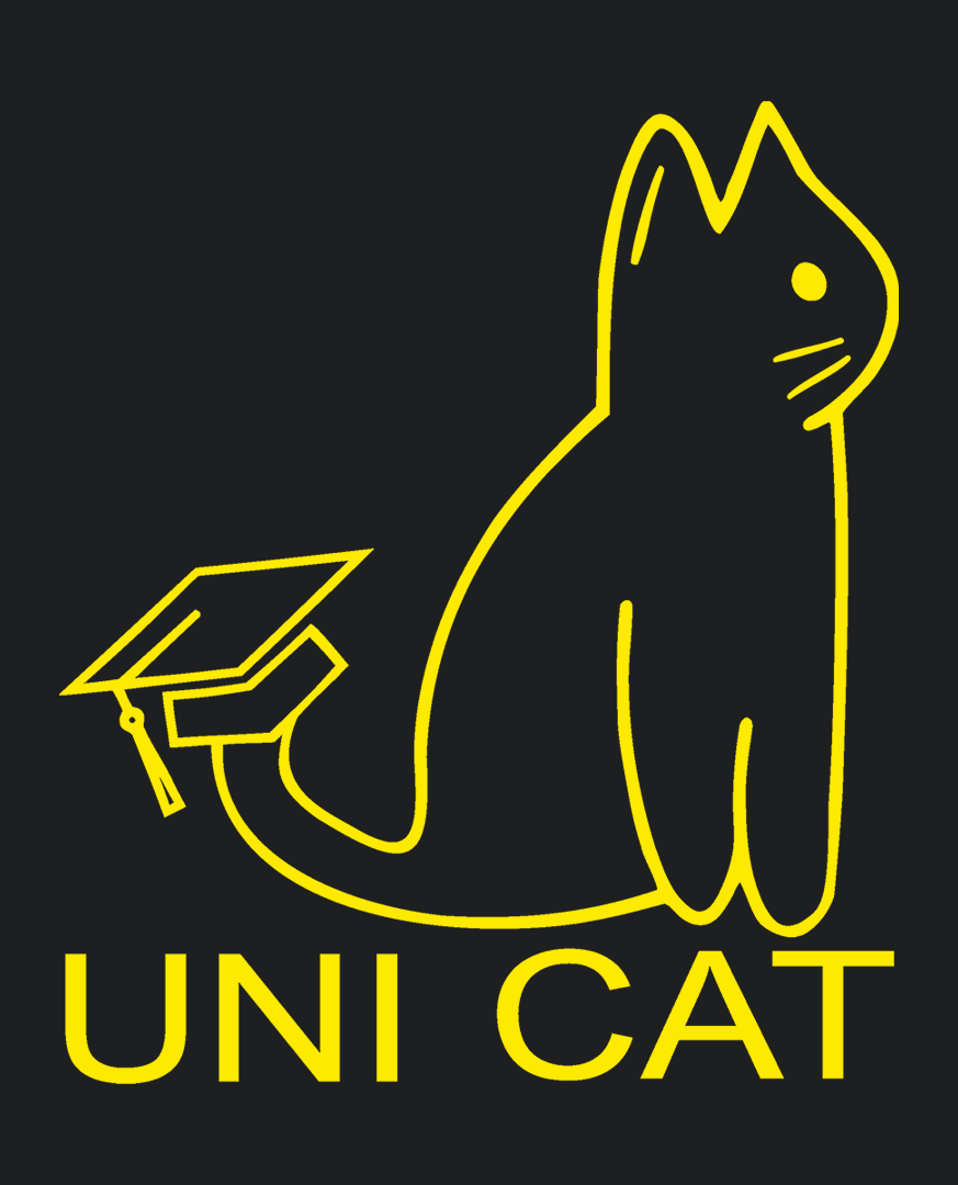 CORE UNI CAT - YELLOW LOGO HOODIE Apparel