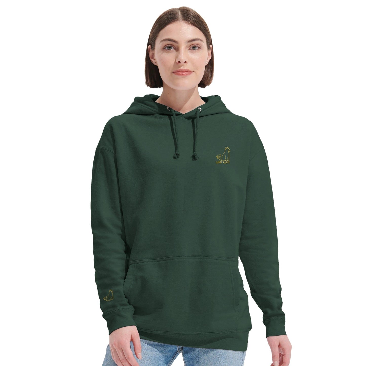 CORE UNI CAT - YELLOW LOGO HOODIE Apparel