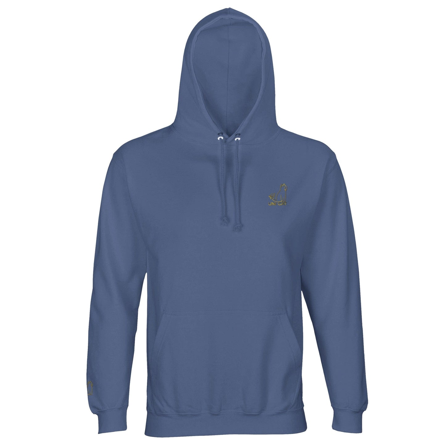 Blue / XS CORE UNI CAT - YELLOW LOGO HOODIE Apparel