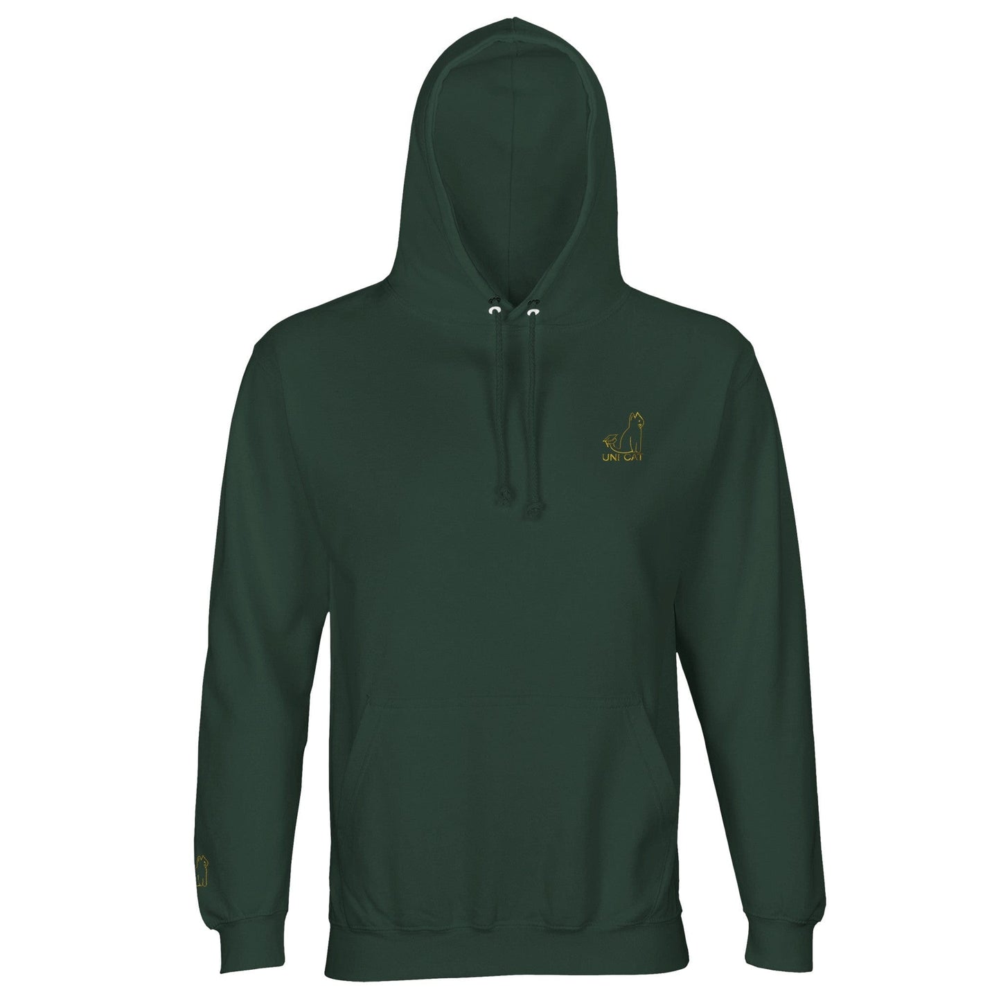 Bottle Green / XS CORE UNI CAT - YELLOW LOGO HOODIE Apparel