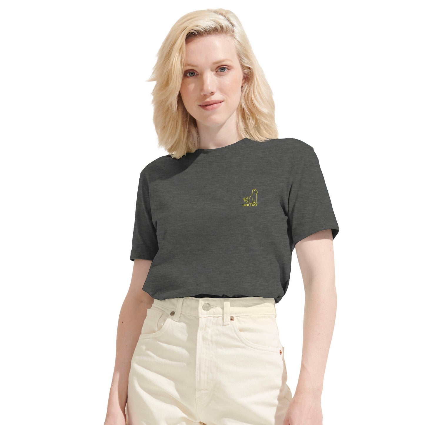 CORE UNI CAT - YELLOW LOGO TEE Apparel
