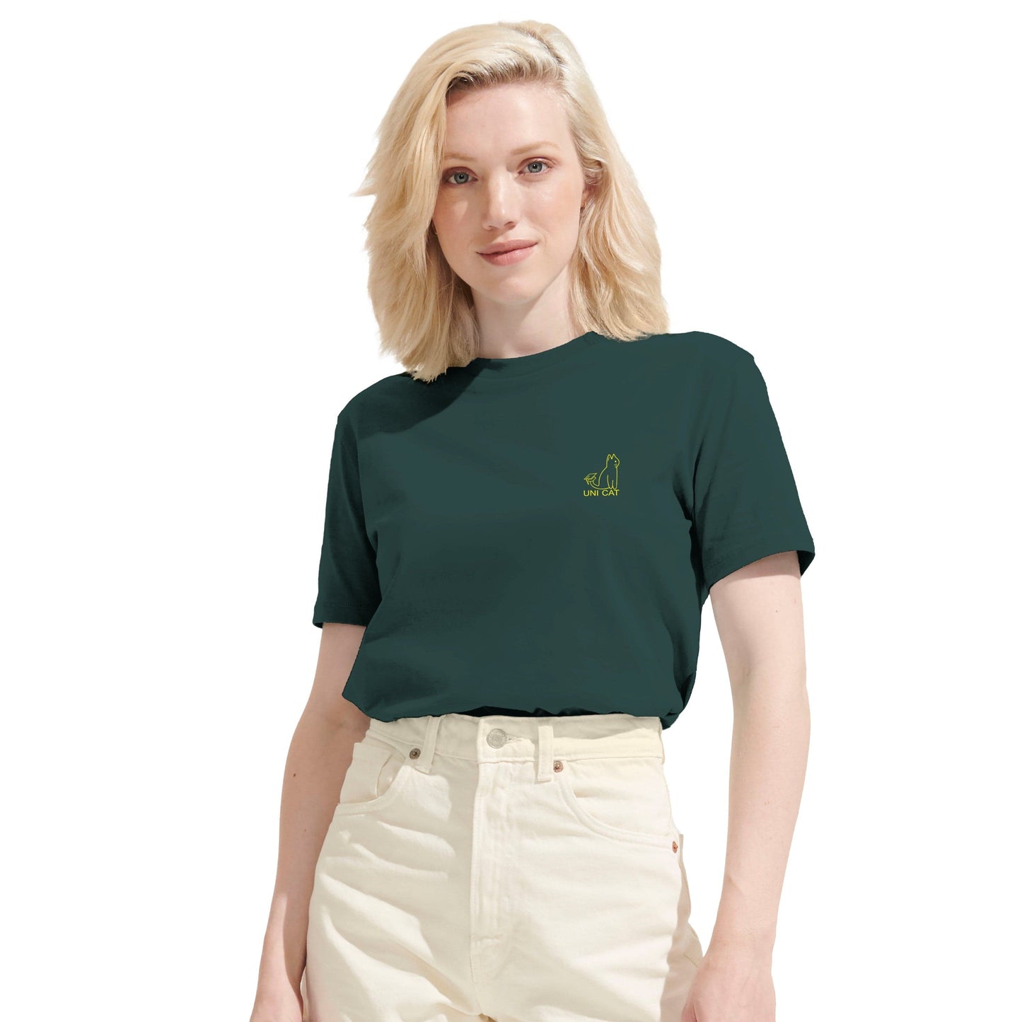 CORE UNI CAT - YELLOW LOGO TEE Apparel
