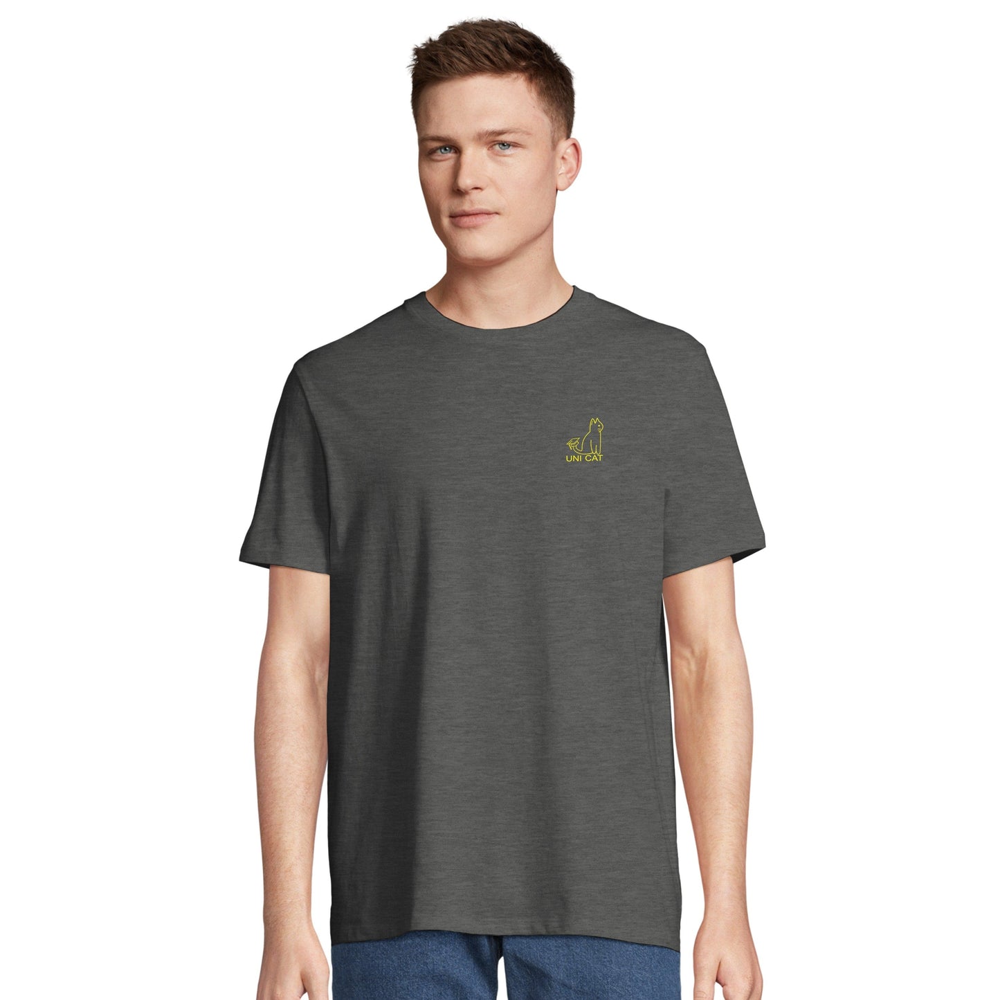 CORE UNI CAT - YELLOW LOGO TEE Apparel