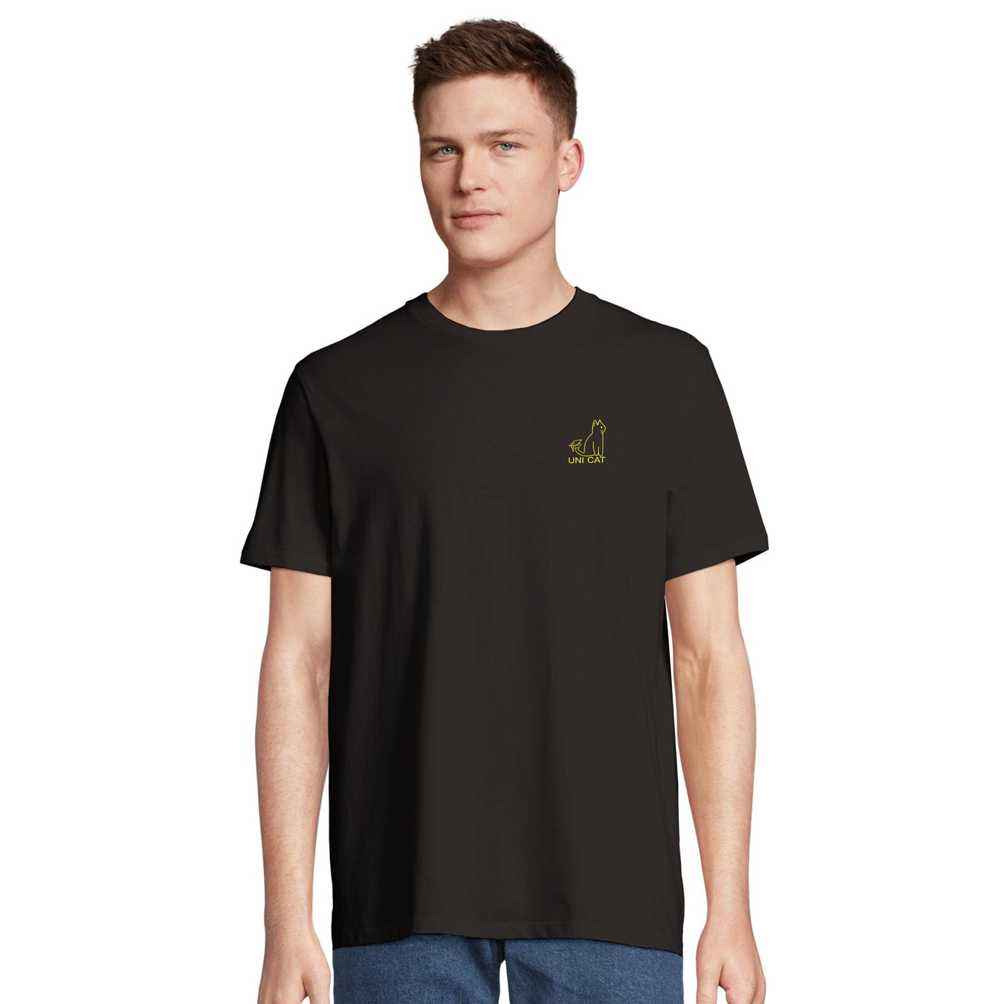 CORE UNI CAT - YELLOW LOGO TEE Apparel