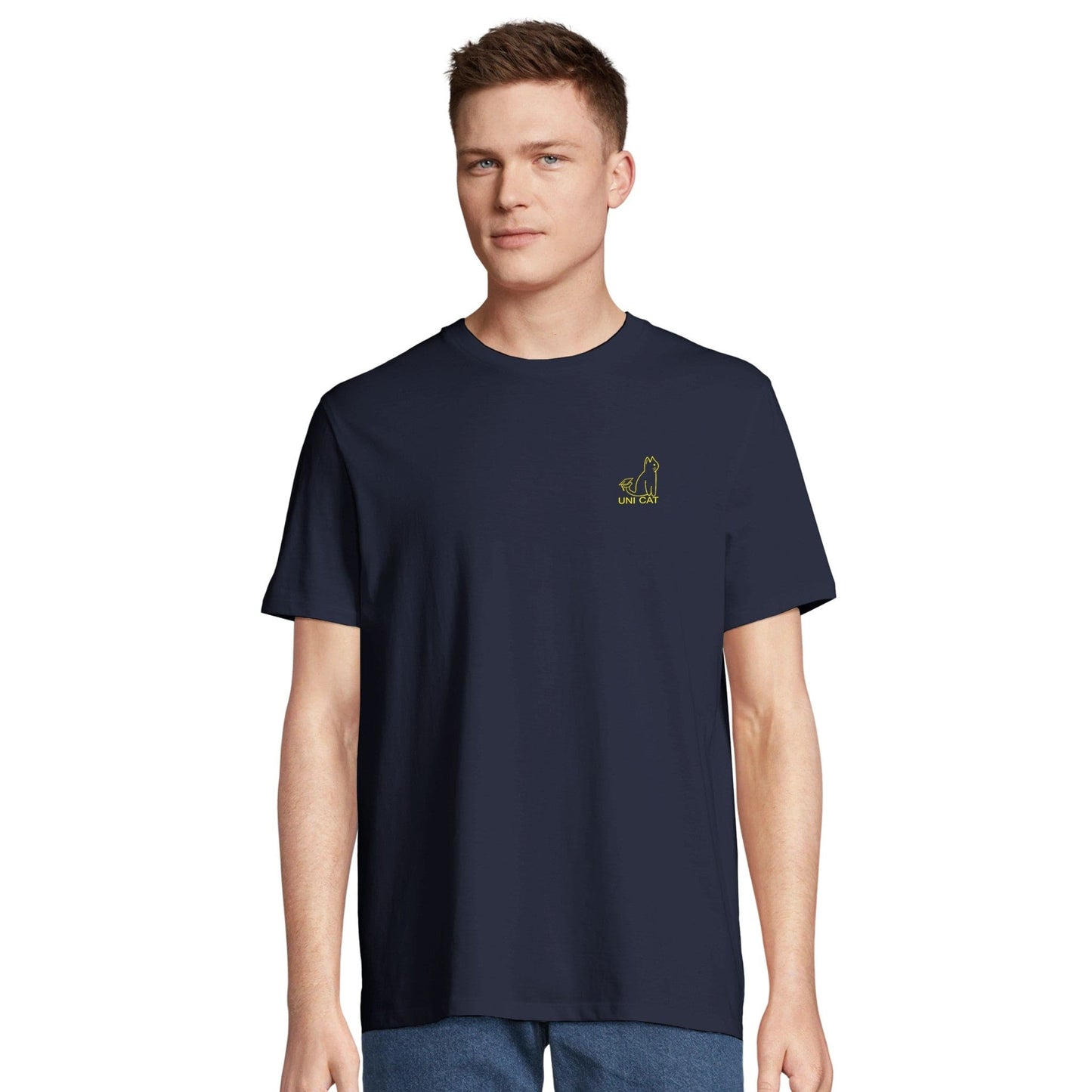 CORE UNI CAT - YELLOW LOGO TEE Apparel