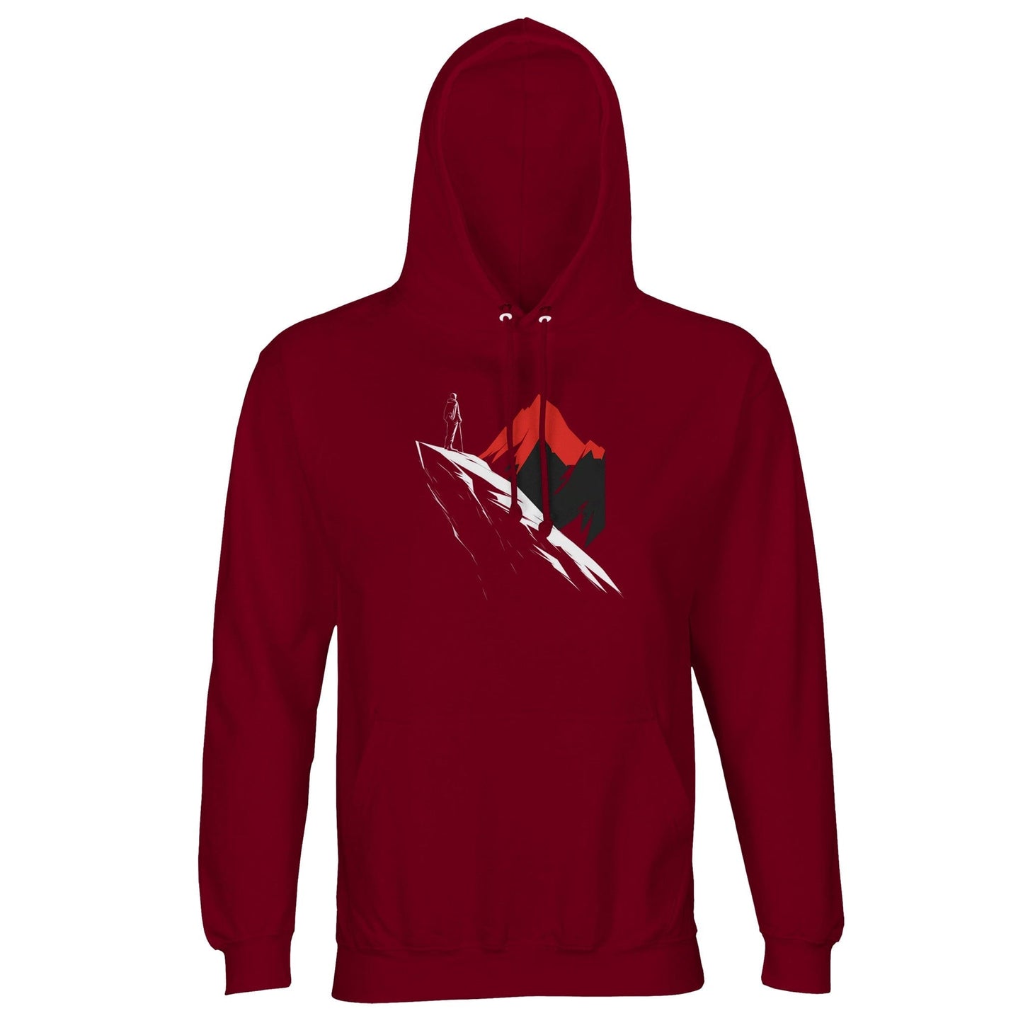 Burgundy / XS FRACTAL CREST - HOODIE Apparel