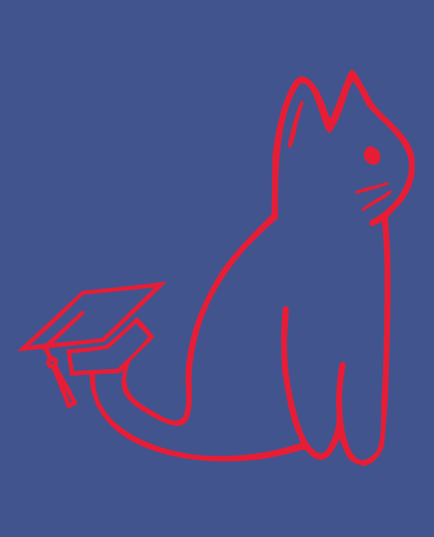 SIGNATURE UNI CAT - RED LOGO OVERSIZED HOODIE Apparel