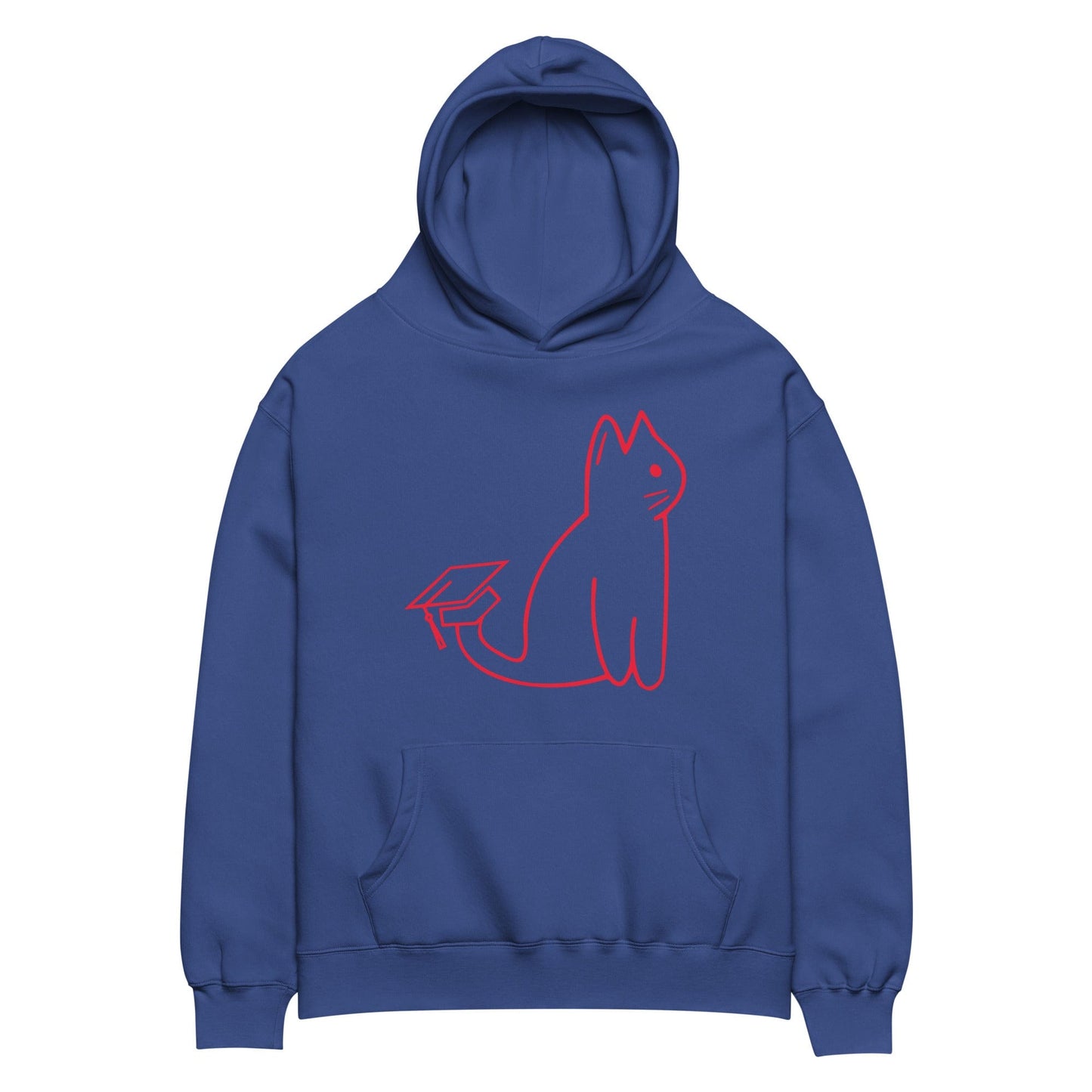 SIGNATURE UNI CAT - RED LOGO OVERSIZED HOODIE Apparel