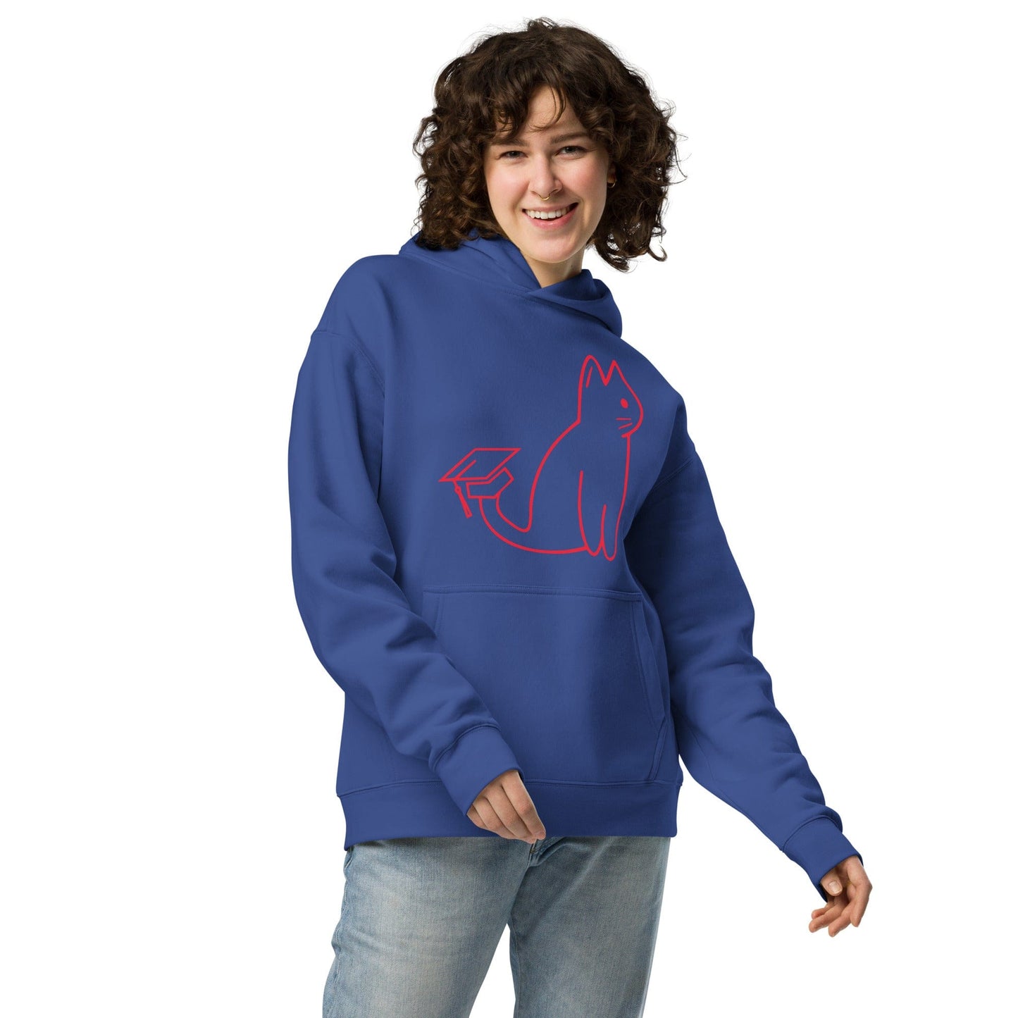 SIGNATURE UNI CAT - RED LOGO OVERSIZED HOODIE Apparel