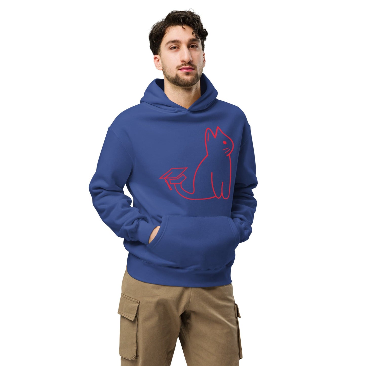 SIGNATURE UNI CAT - RED LOGO OVERSIZED HOODIE Apparel