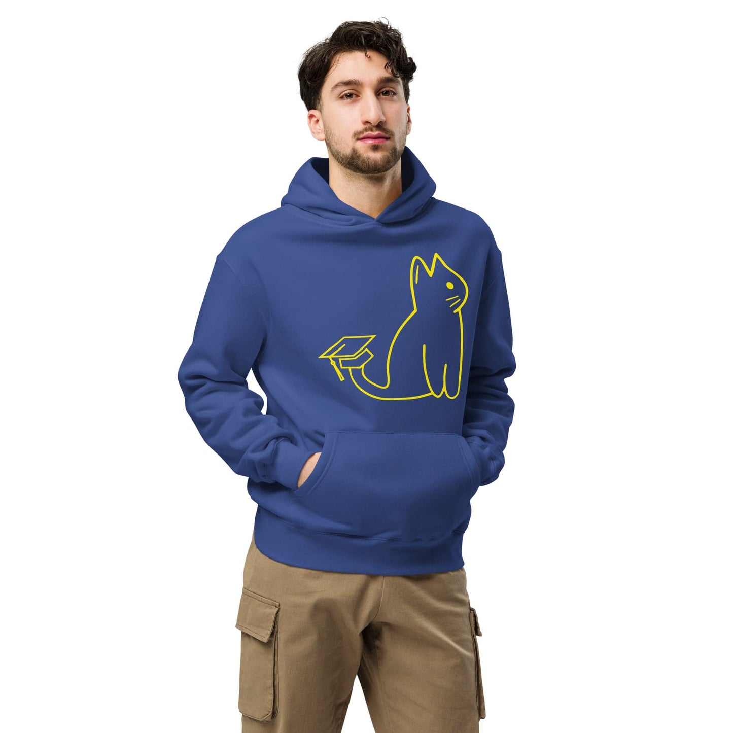 SIGNATURE UNI CAT - YELLOW LOGO OVERSIZED HOODIE Apparel