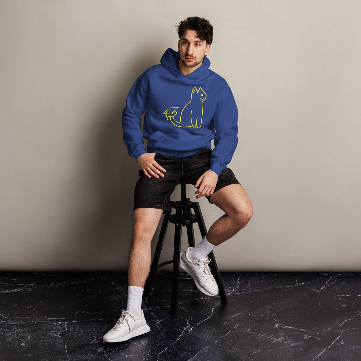 SIGNATURE UNI CAT - YELLOW LOGO OVERSIZED HOODIE Apparel