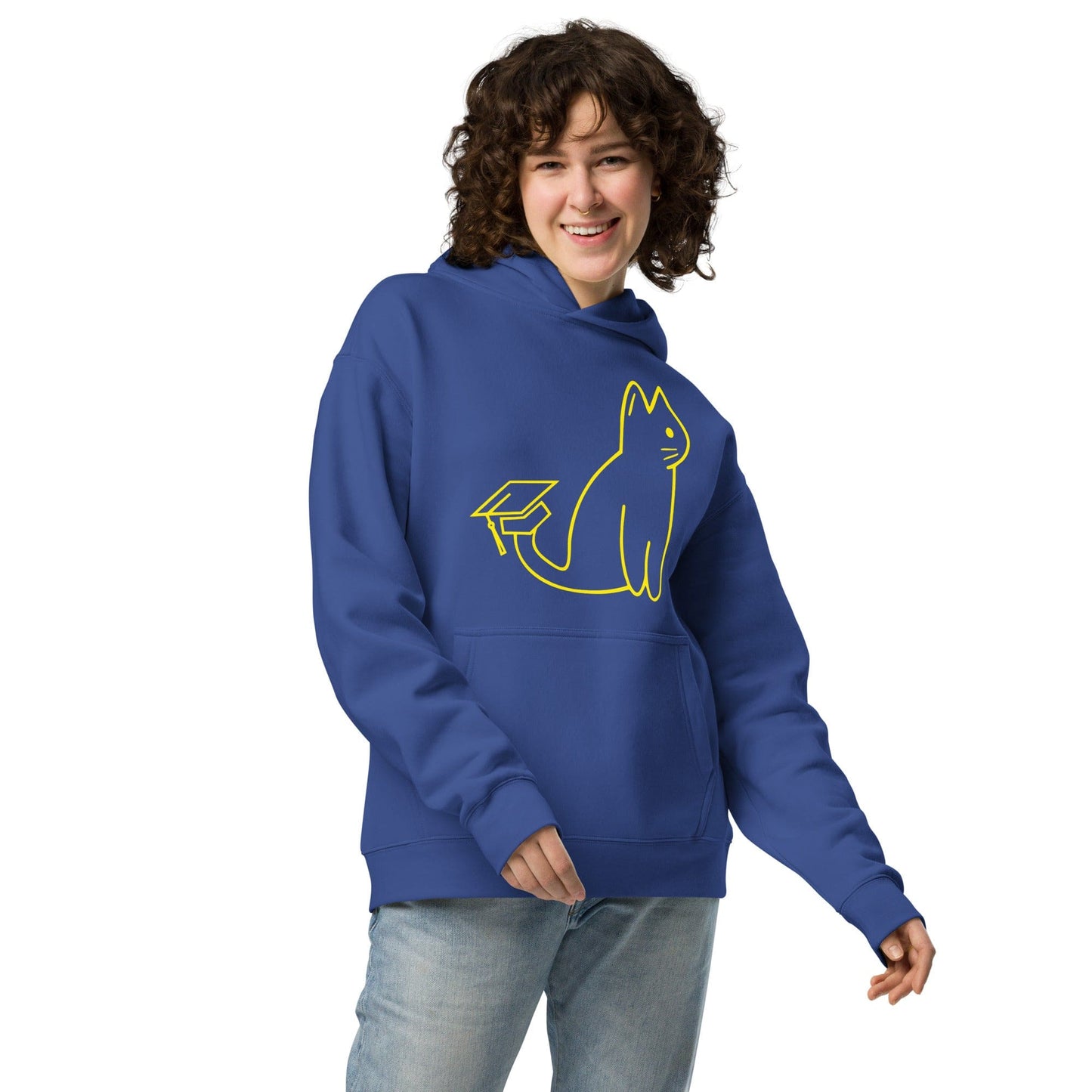 SIGNATURE UNI CAT - YELLOW LOGO OVERSIZED HOODIE Apparel