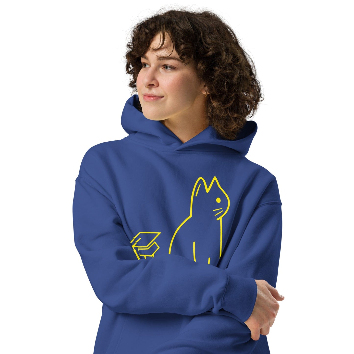 SIGNATURE UNI CAT - YELLOW LOGO OVERSIZED HOODIE Apparel