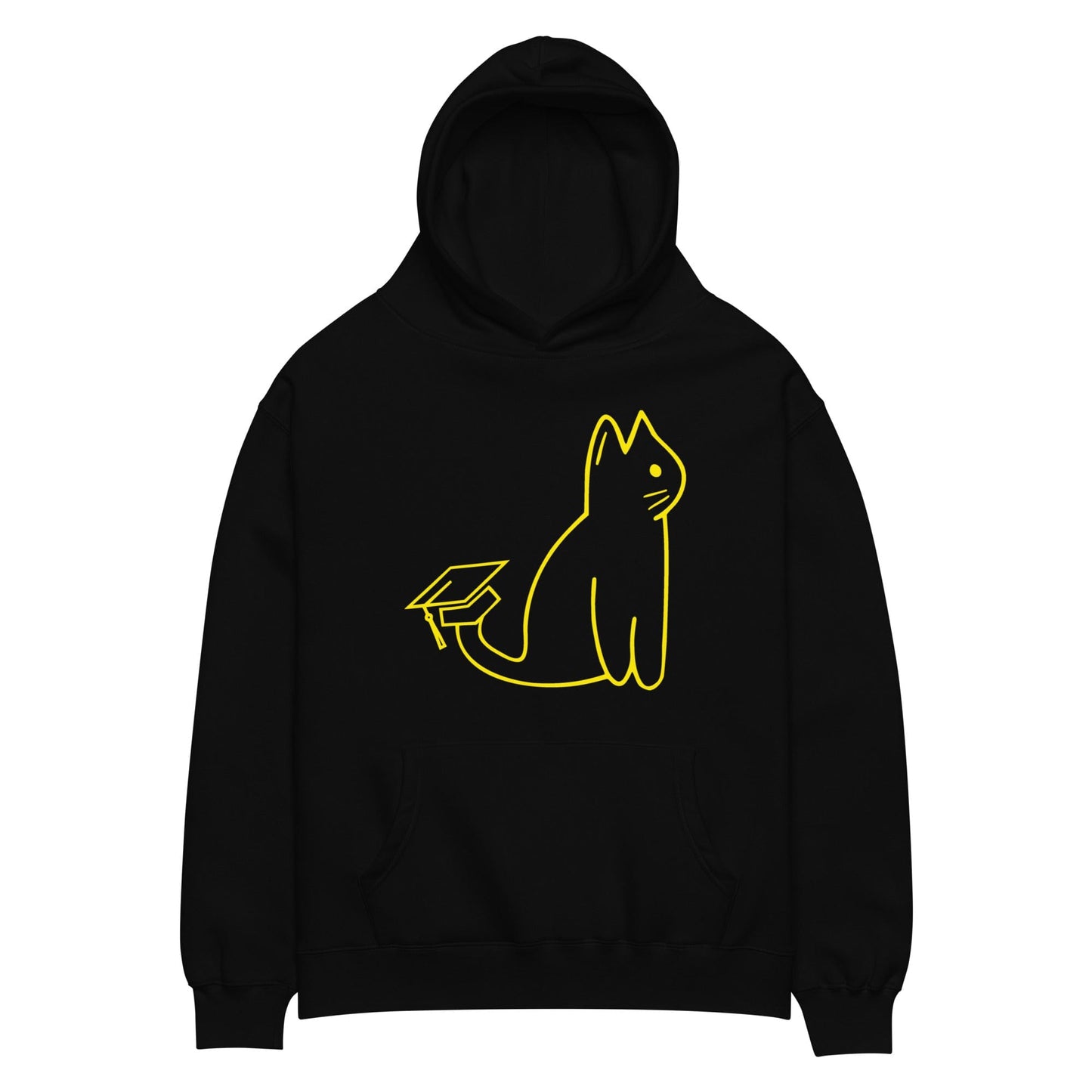 SIGNATURE UNI CAT - YELLOW LOGO OVERSIZED HOODIE Apparel