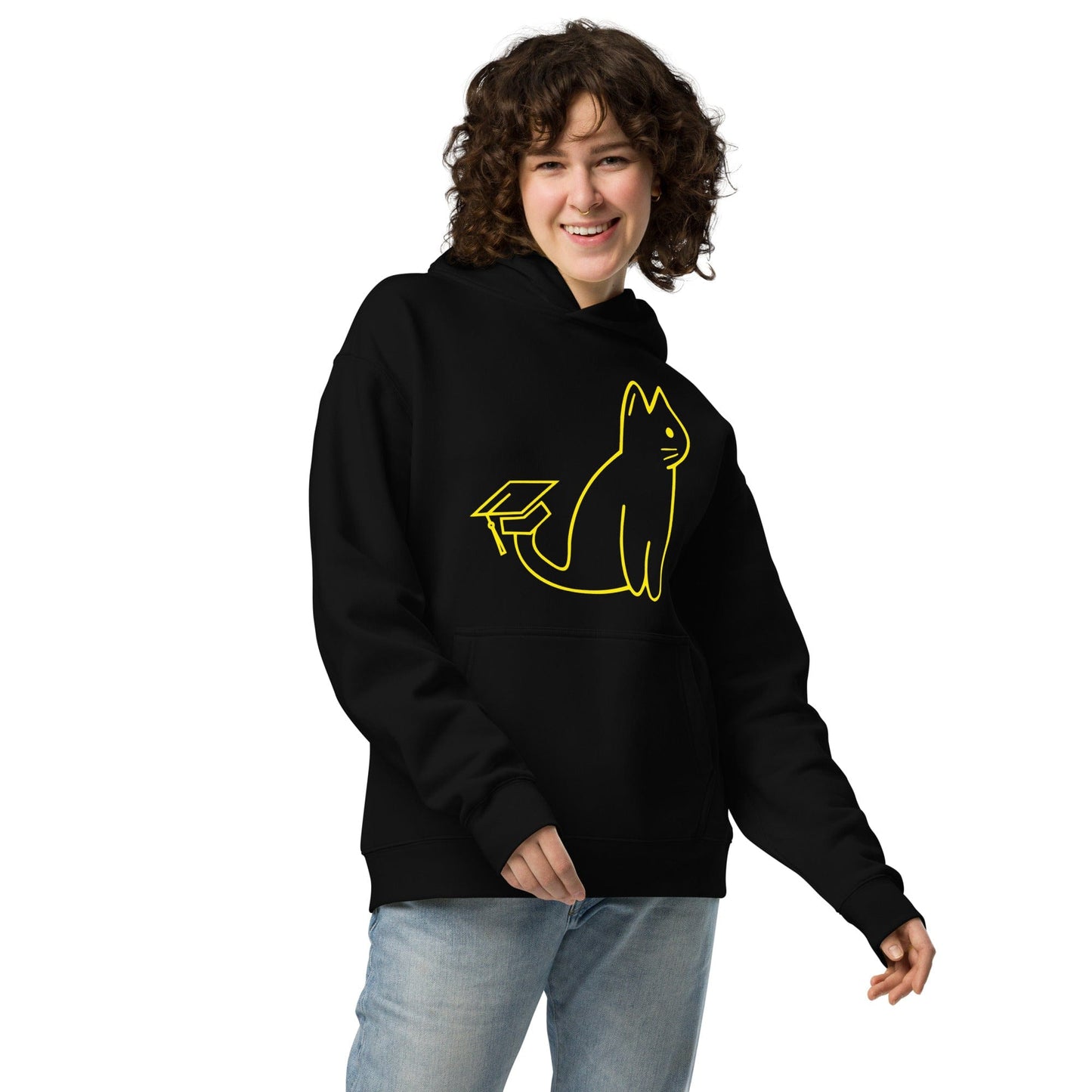 SIGNATURE UNI CAT - YELLOW LOGO OVERSIZED HOODIE Apparel
