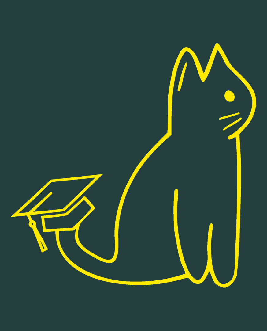 SIGNATURE UNI CAT - YELLOW LOGO OVERSIZED HOODIE Apparel