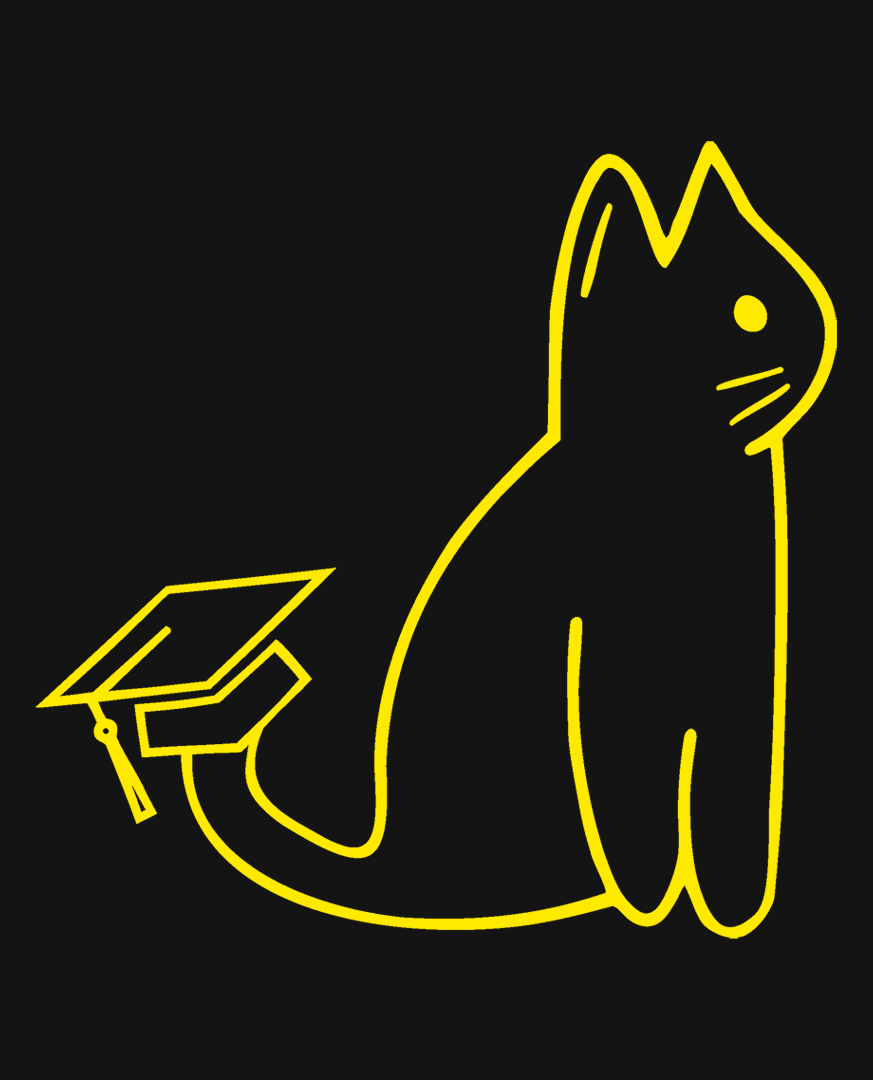 SIGNATURE UNI CAT - YELLOW LOGO OVERSIZED HOODIE Apparel