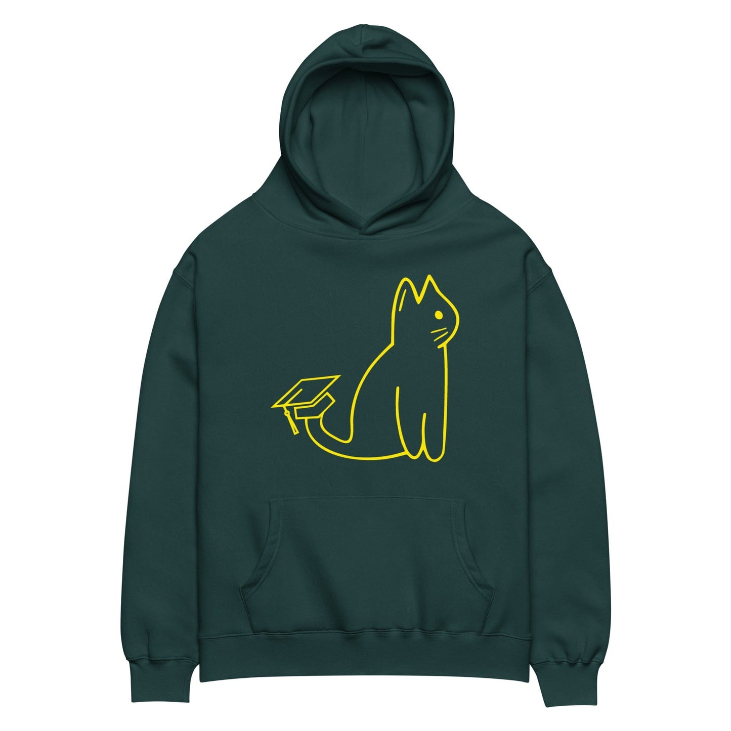 SIGNATURE UNI CAT - YELLOW LOGO OVERSIZED HOODIE Apparel