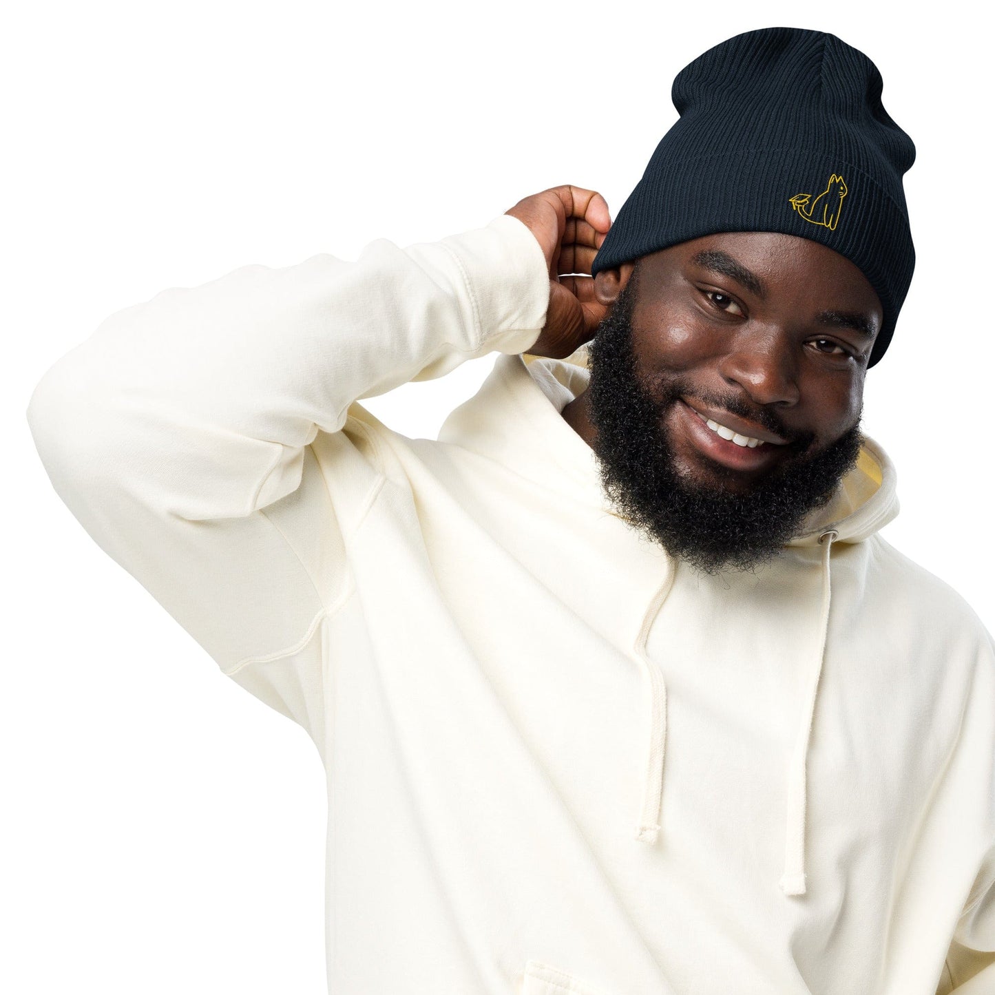 UNI CAT - YELLOW LOGO BEANIE Apparel