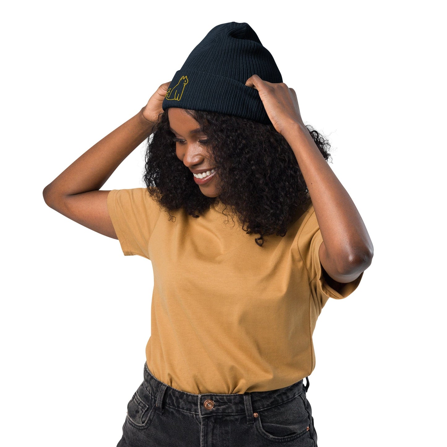 UNI CAT - YELLOW LOGO BEANIE Apparel