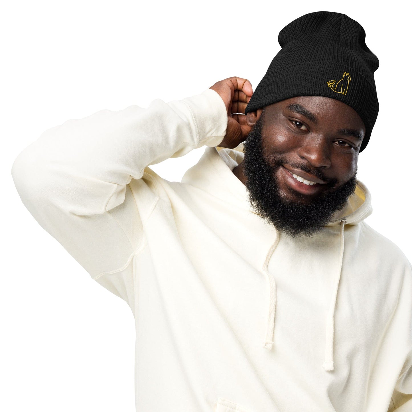UNI CAT - YELLOW LOGO BEANIE Apparel