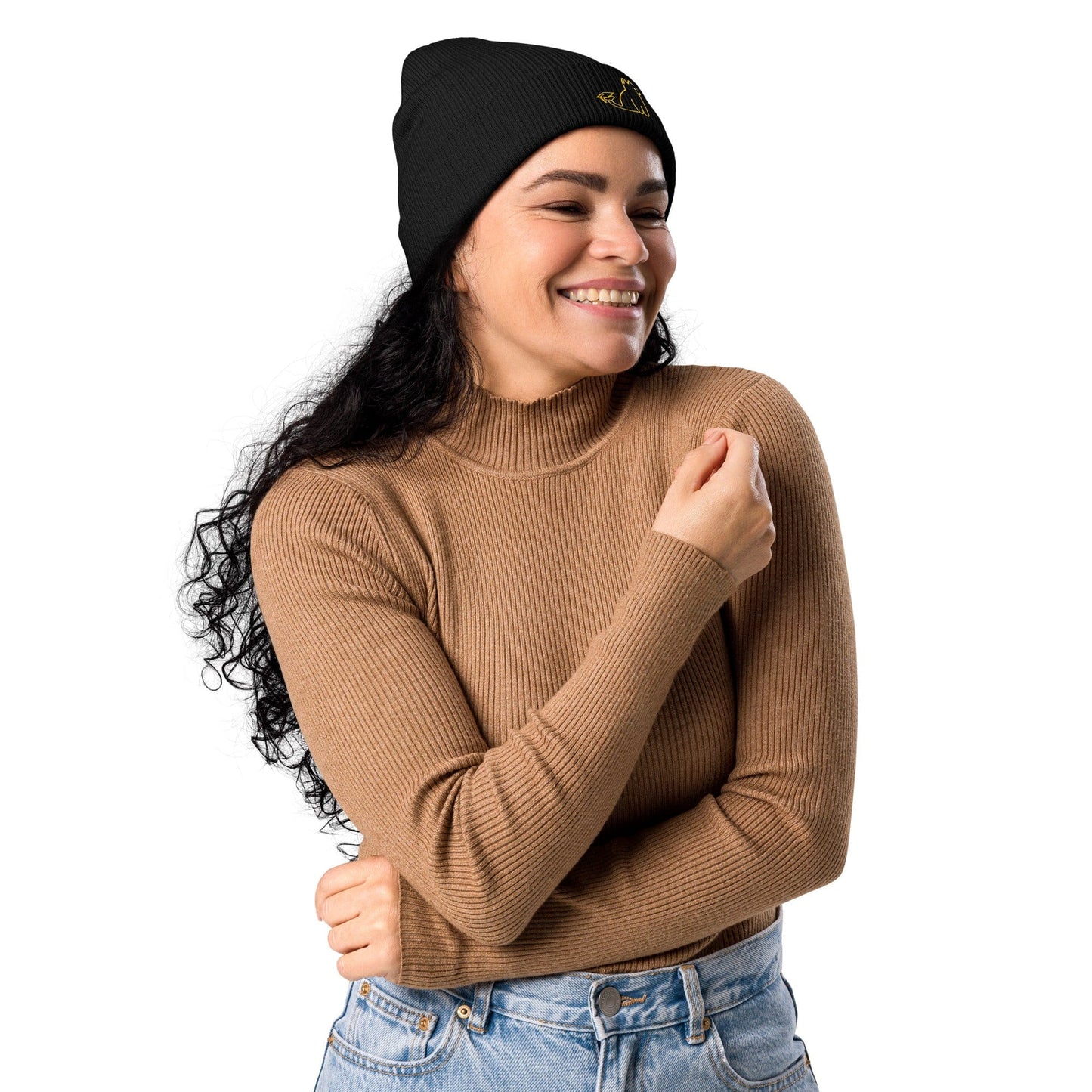 UNI CAT - YELLOW LOGO BEANIE Apparel