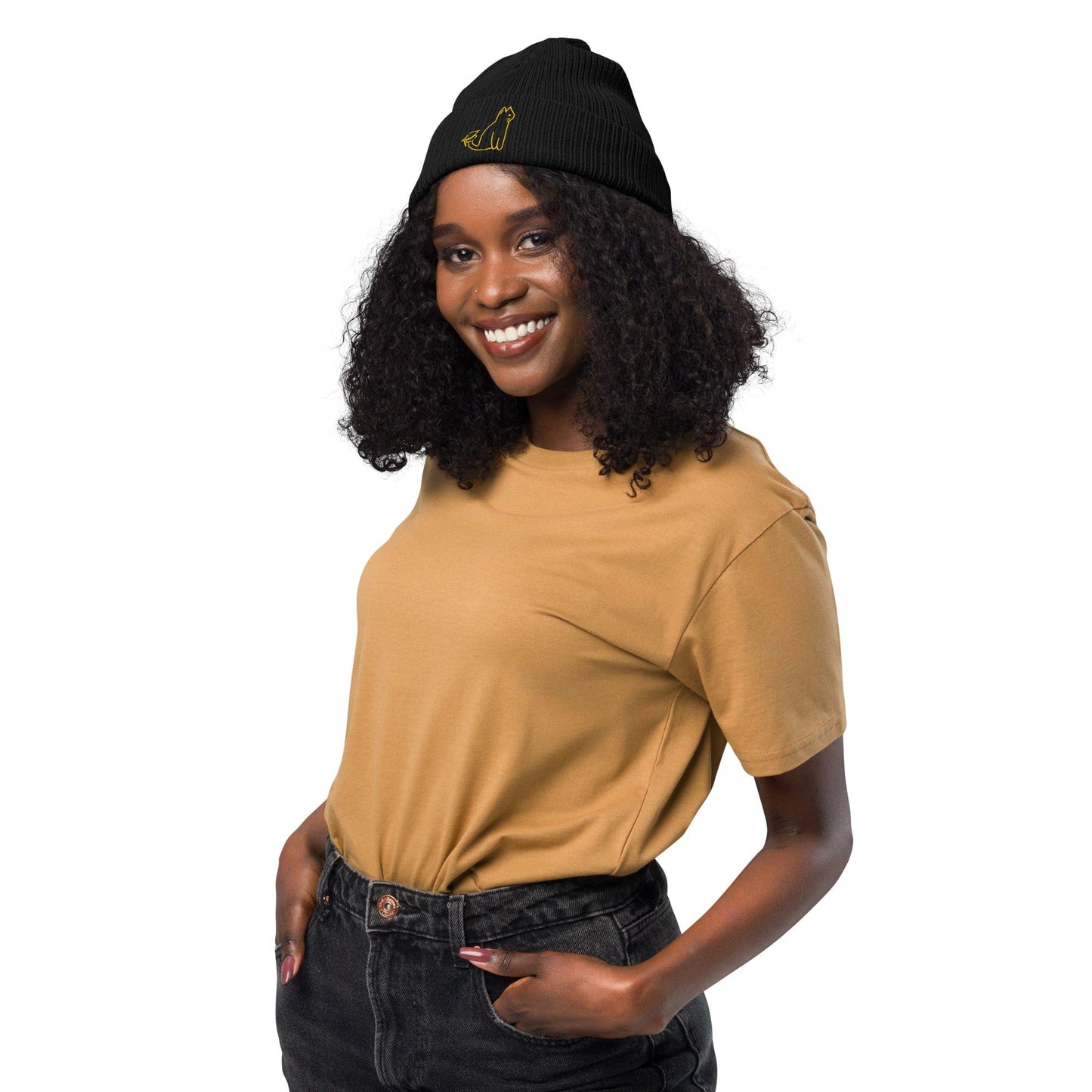 UNI CAT - YELLOW LOGO BEANIE Apparel