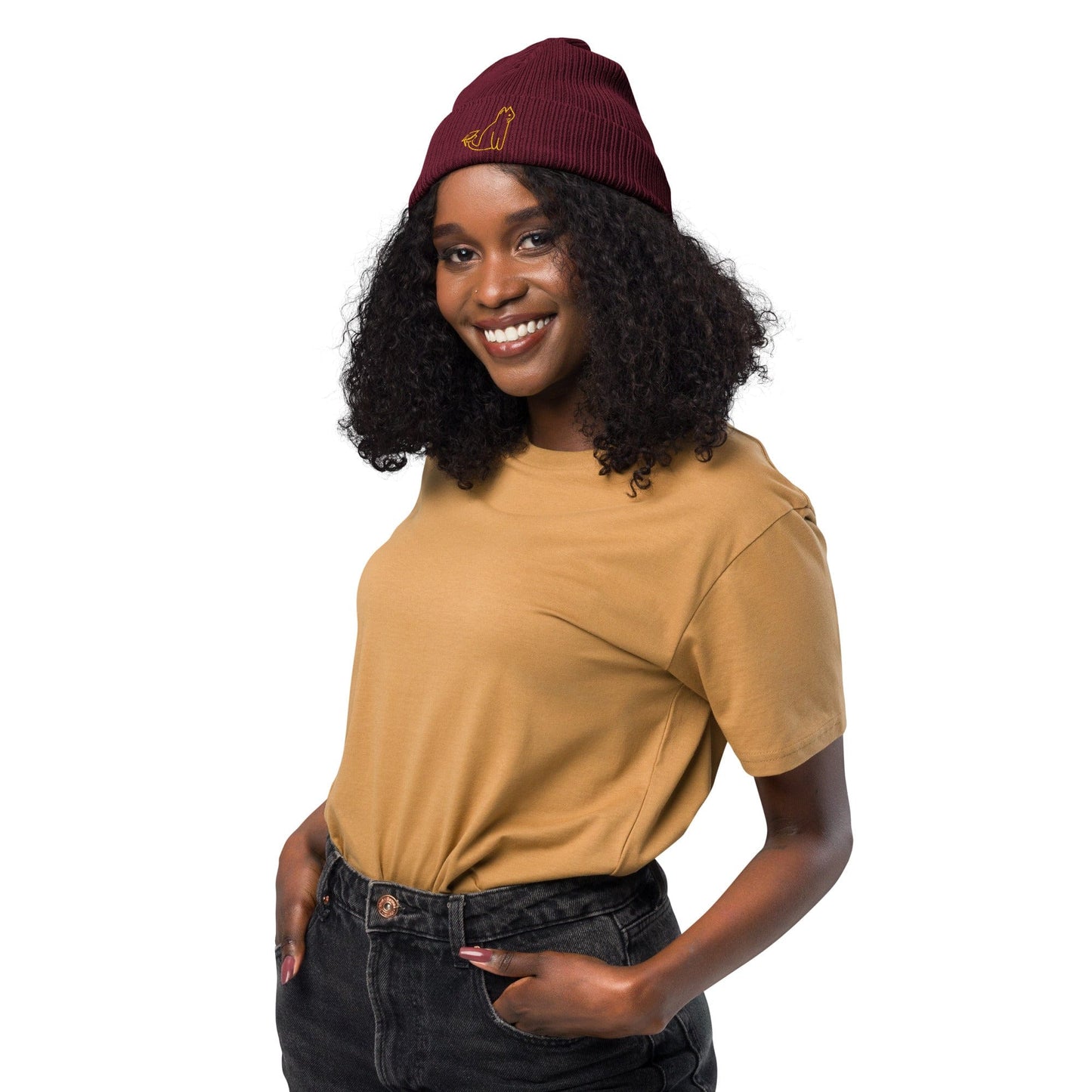 UNI CAT - YELLOW LOGO BEANIE Apparel
