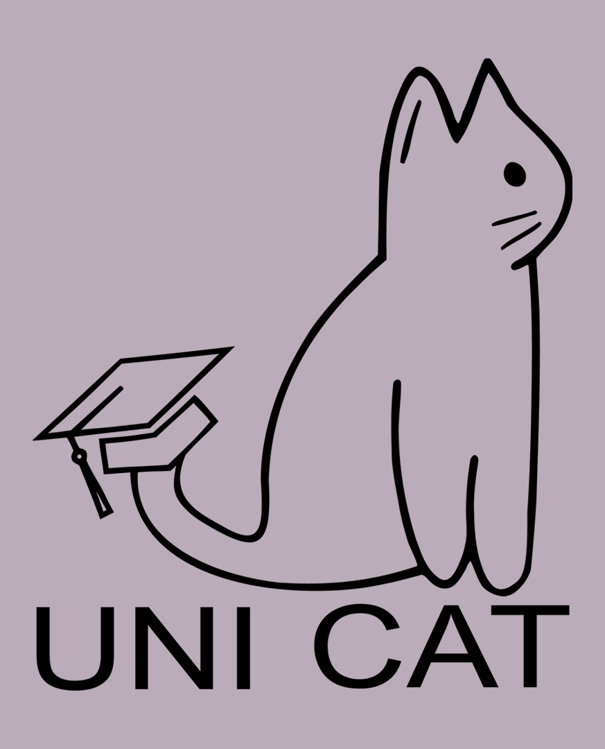 CORE UNI CAT - BLACK LOGO HOODIE Apparel