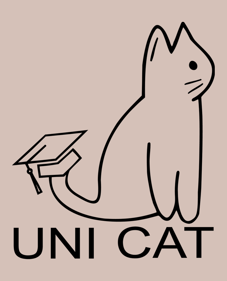 CORE UNI CAT - BLACK LOGO HOODIE Apparel