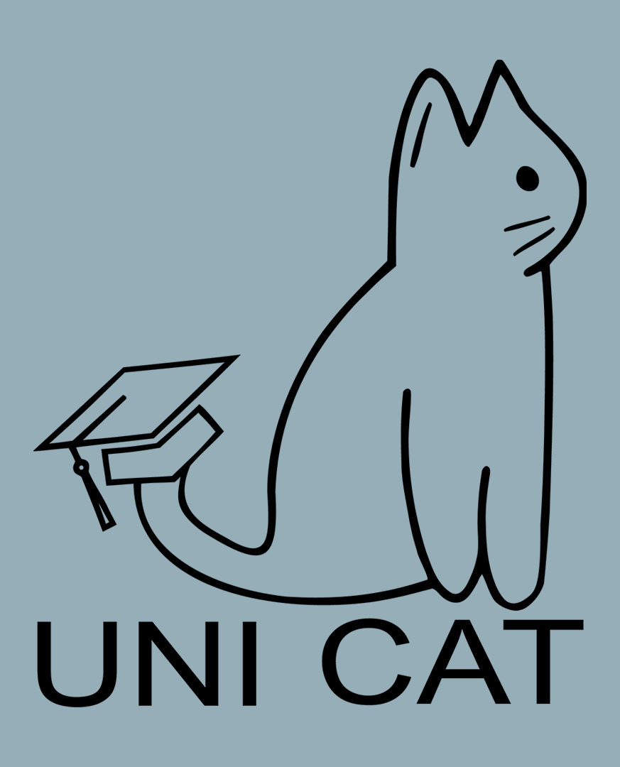 CORE UNI CAT - BLACK LOGO HOODIE Apparel