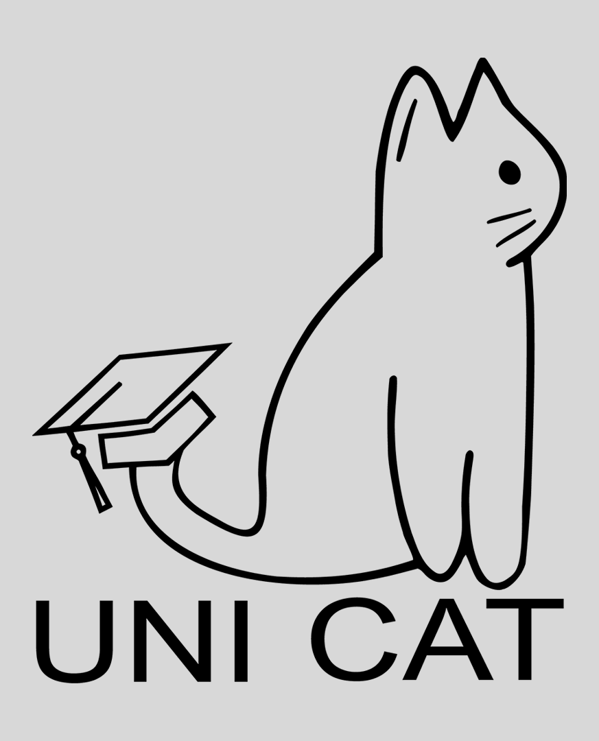 CORE UNI CAT - BLACK LOGO HOODIE Apparel