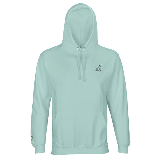 Arctic Blue / XS CORE UNI CAT - BLACK LOGO HOODIE Apparel