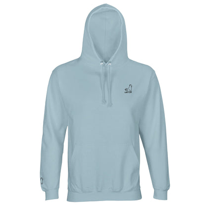 Creamy Blue / XS CORE UNI CAT - BLACK LOGO HOODIE Apparel