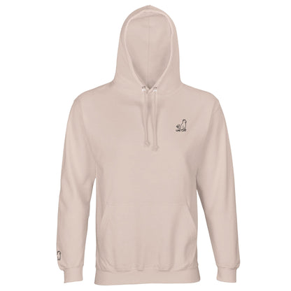 Creamy Pink / XS CORE UNI CAT - BLACK LOGO HOODIE Apparel