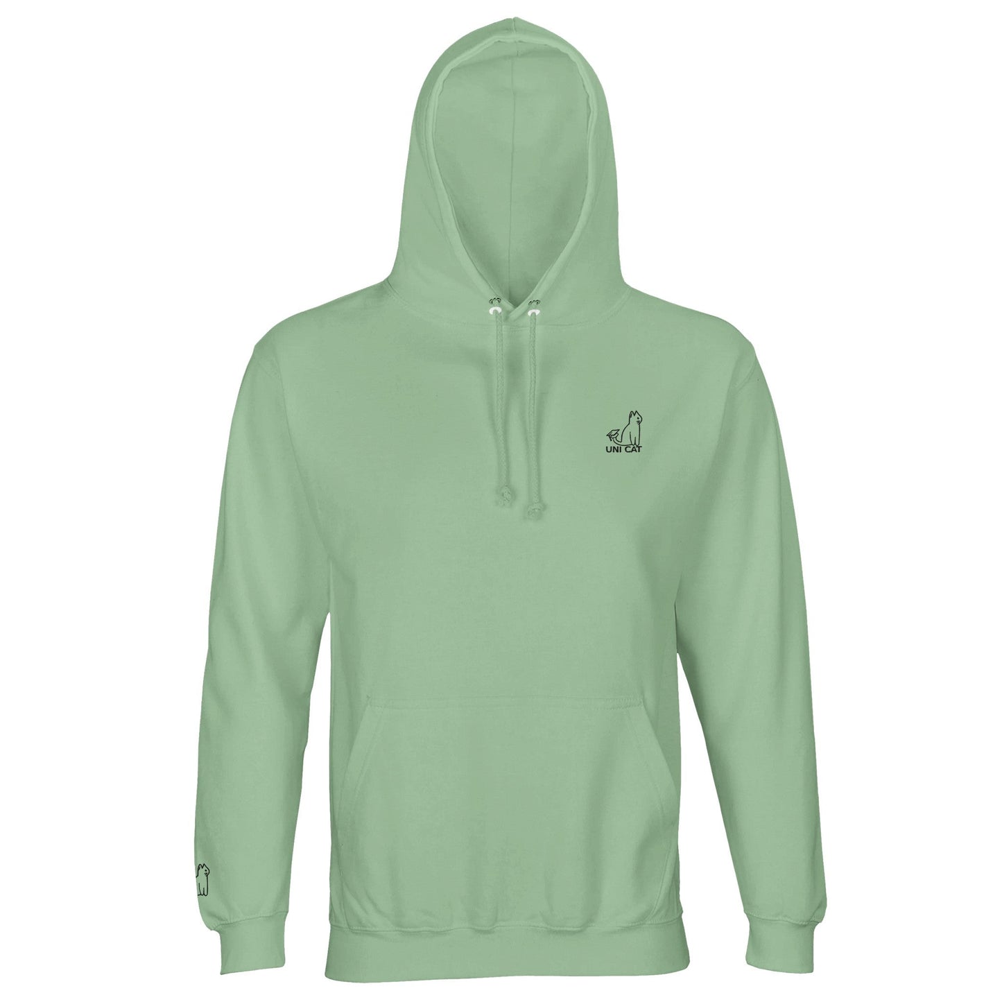 Frozen Green / XS CORE UNI CAT - BLACK LOGO HOODIE Apparel