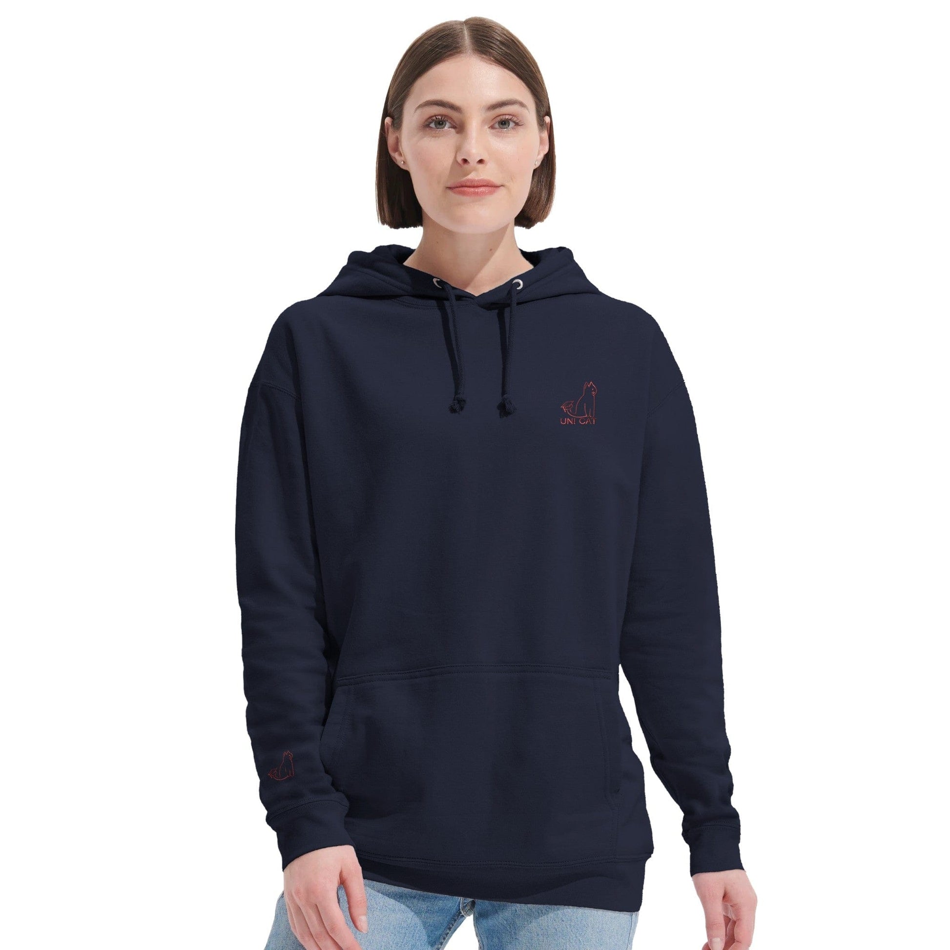 CORE UNI CAT - RED LOGO HOODIE Apparel