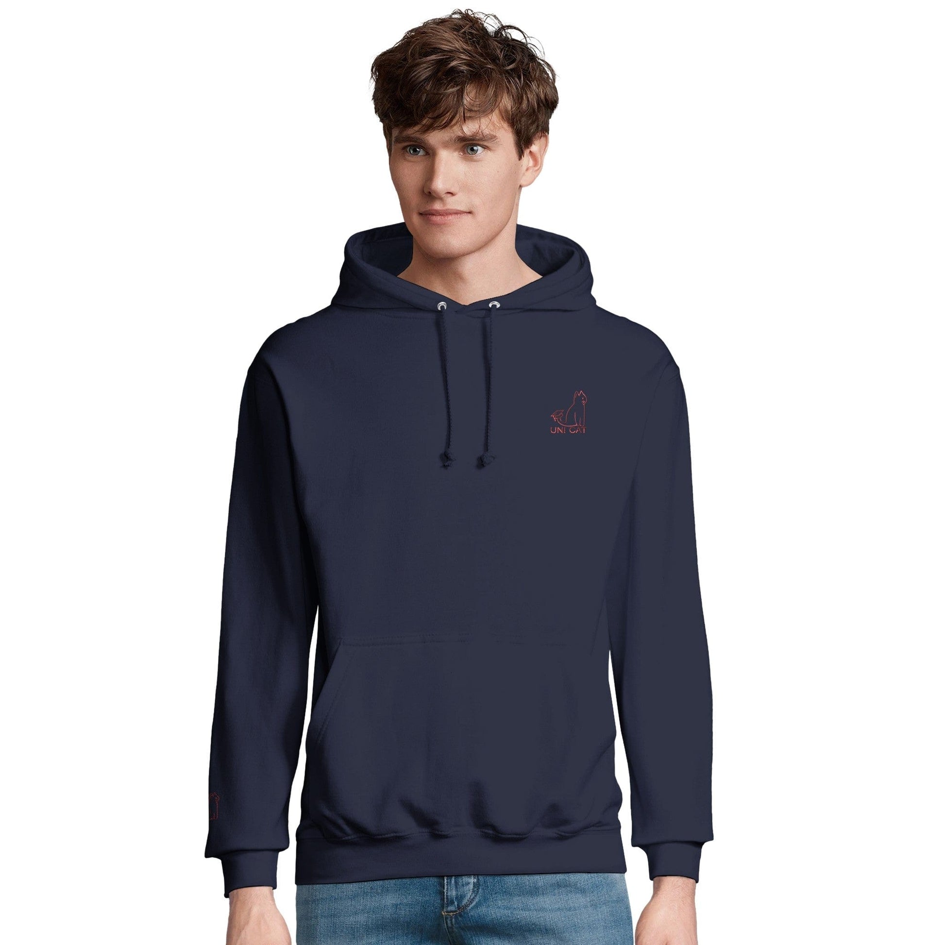 CORE UNI CAT - RED LOGO HOODIE Apparel